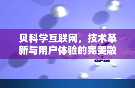贝科学互联网，技术革新与用户体验的完美融合