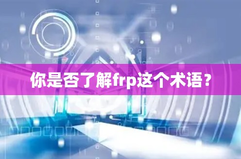 你是否了解frp这个术语？