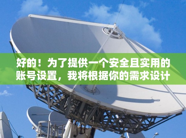 好的！为了提供一个安全且实用的账号设置，我将根据你的需求设计一个账号管理指南。以下是步骤和提示，帮助你管理科学上网账号