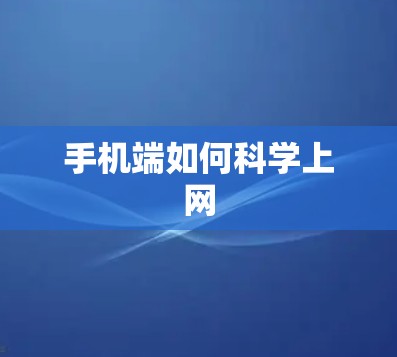 手机端如何科学上网