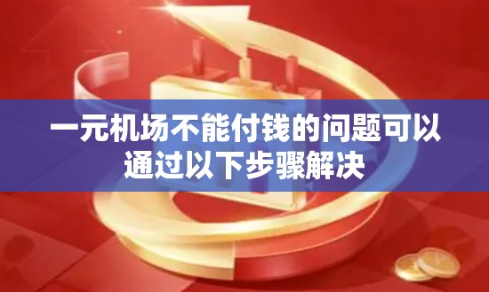 一元机场不能付钱的问题可以通过以下步骤解决