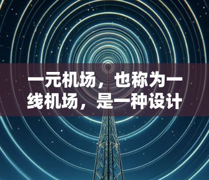 一元机场，也称为一线机场，是一种设计在城市某个主要区域，能够覆盖大量交通量的机场。它通常位于城市的主要街道或区域，以快速响应交通需求、节省资源和提高效率为目标。以下是关于一元机场的分析和建议