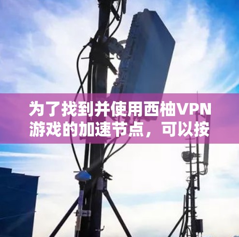 为了找到并使用西柚VPN游戏的加速节点，可以按照以下步骤进行
