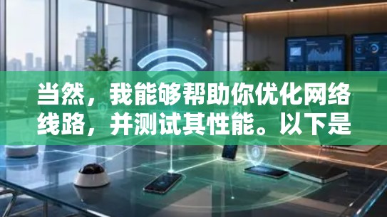 当然，我能够帮助你优化网络线路，并测试其性能。以下是一些步骤和建议，帮助你提升网络速度和确保网络连接稳定