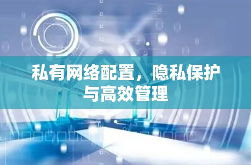 私有网络配置,隐私保护与高效管理 私有网络配置,隐私保护与高效管理